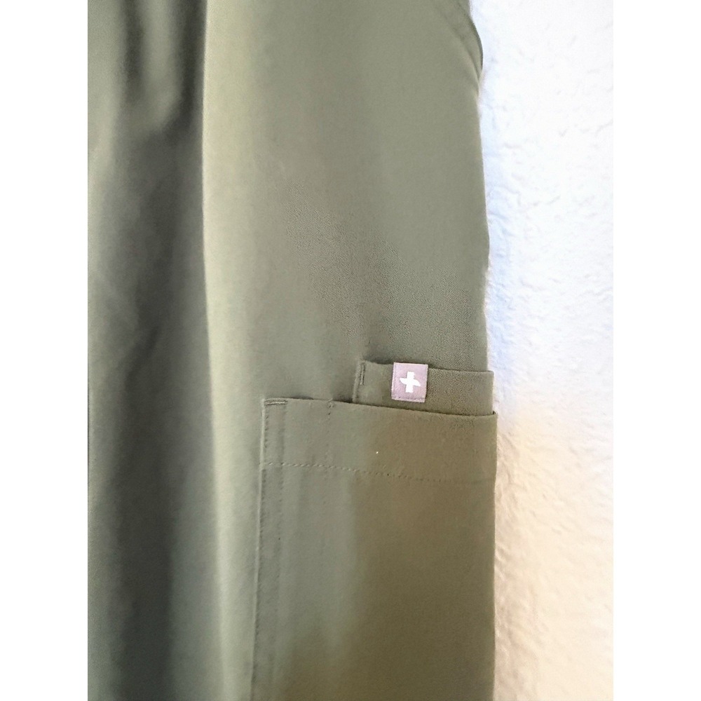 FIGS Yola High Rise Scrub Pants L Moss Healthcare Worker Apparel Medical Dental - Picture 4 of 16